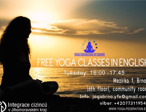 Yoga classes at the Centre for foreigners Brno